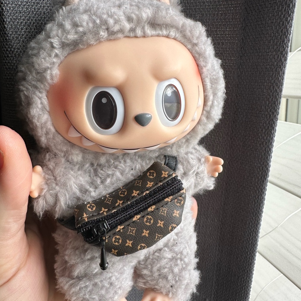 Textured Labubu crossbody bag
